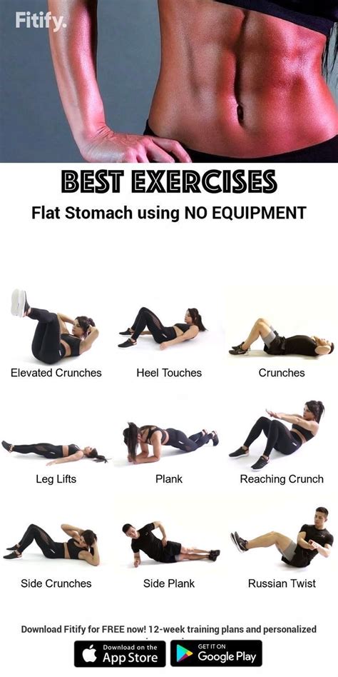 Workout For Flat Stomach And Thighs Intense Flatabsworkout