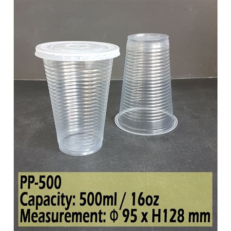 PP Cup TOLI PP Plastic Cup With Flat Lid PP Hygiene Cup