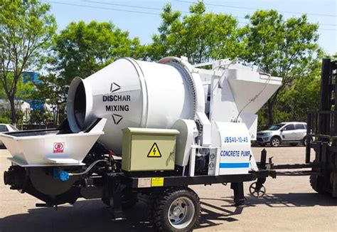 Portable Concrete Mixer with Pump - Applicable for Most Small Projects