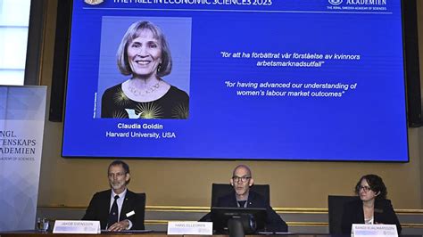 Le Nobel d économie décerné à l Américaine Claudia Goldin PME