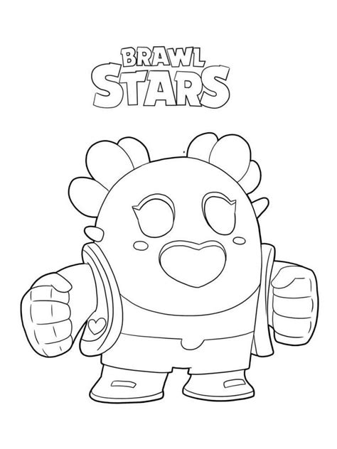 Desenhos Para Colorir Para Spike Imprimir De Personagem Brawl Stars