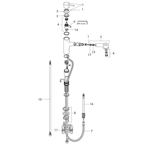 Hansgrohe Kitchen Faucet Parts Diagram | Dandk Organizer