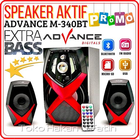 Jual Speaker Aktif Bluetooth Advance M340bt With FM Radio Speaker