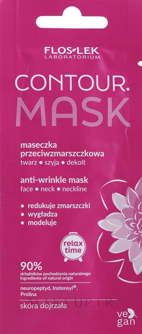 Masque Anti Rides Pour Visage Cou Et D Collet Floslek Contour Mask