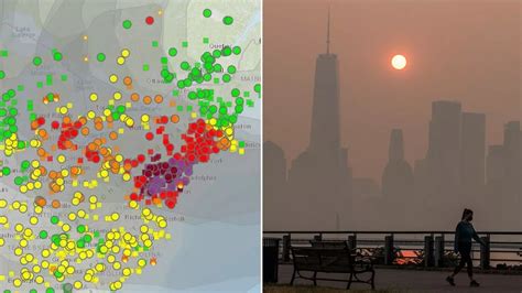 Smoke map wildfire tracker: Where haze from Canada fires will move to ...