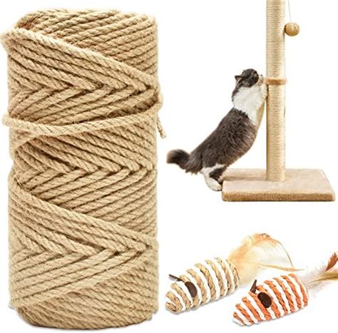 Cat Natural Sisal Rope For Scratching Post Tree Replacement Hemp Rope