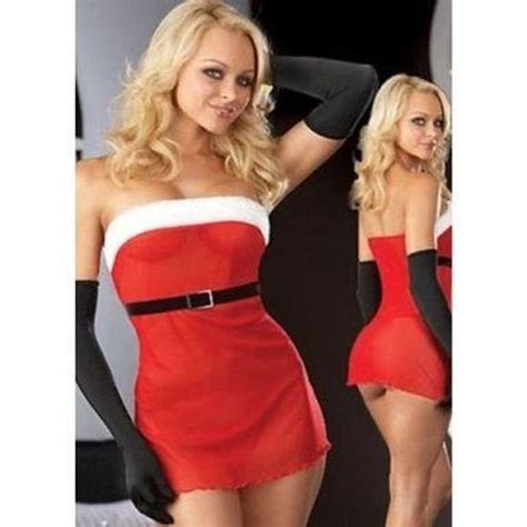 Costume Deguisement Sexy Mere Noel Robe Lingerie C Achat Vente