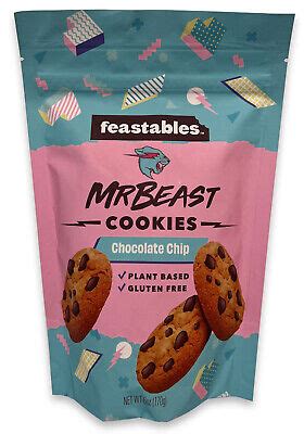 MR BEAST COOKIES - Feastables - Chocolate Chip Cookies - Plant Based ...