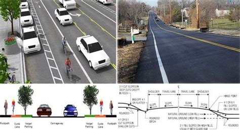 What is road cross-section, and what are its elements?