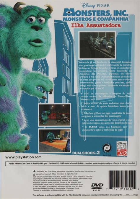 DisneyPixar S Monsters Inc Scare Island 2002 PlayStation 2 Box