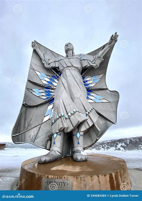 Dignity Statue Chamberlain South Dakota Editorial Stock Image Image