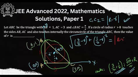 Jee Advanced 2022 Solution Mathematics Paper 1 Question 8 Study