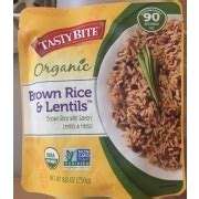 Tasty Bite Brown Rice And Lentils Made With Organic Rice Calories