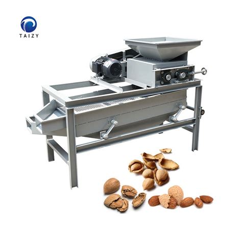 Palm Kernel Shell Separator Hazelnut Almond Shelling Cracking Machine