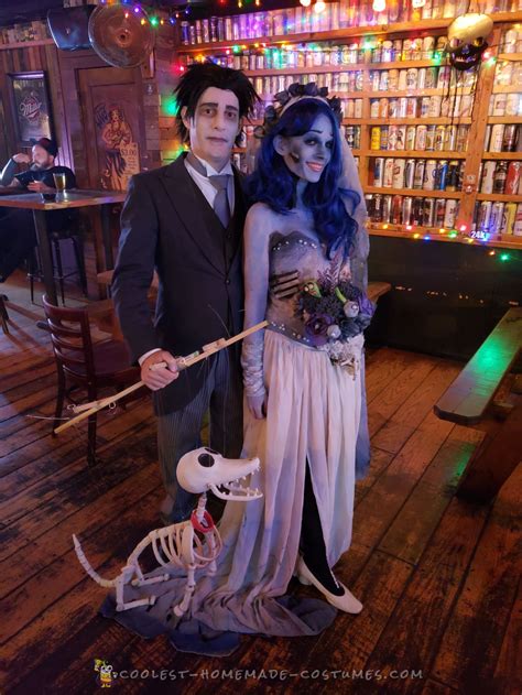 Coolest Ever DIY Corpse Bride and Victor Couple Costume with Scraps the ...