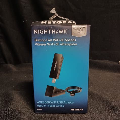 BRAND NEW Netgear Nighthawk AXE3000 WiFi 6E USB 3 0 Adapter A8000100PAS