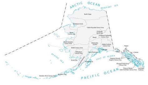 Alaska County Map - GIS Geography