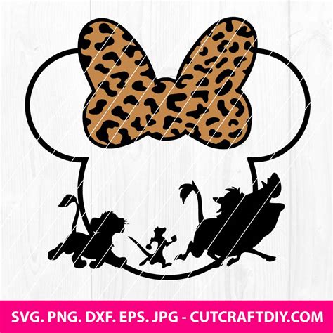 Minnie Mouse Leopard Bow Svg Informacionpublica Svet Gob Gt