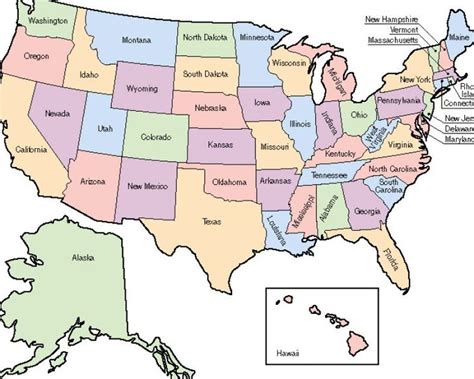 Printable Map Of The United States For Kids Maps For Kids United