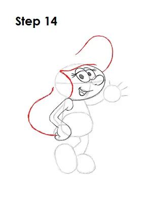 How to Draw Smurfette