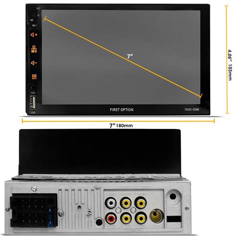 Central Multimídia 1 Din MP57830 Tela 7 BT USB General Car