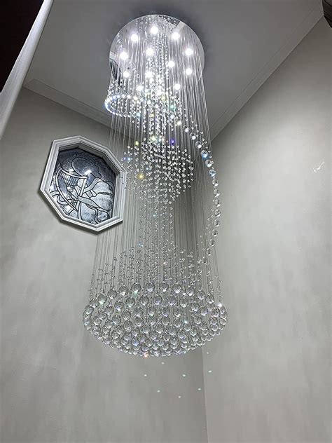 Modern Crystal Spiral Chandelier Chandelier for Staircase - Etsy