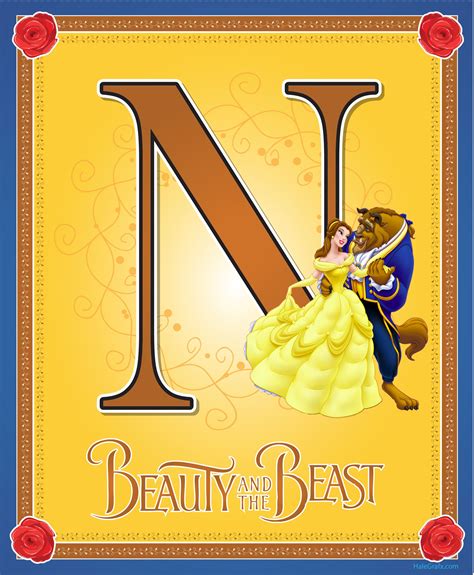 Beauty And The Beast Font Svg Letters Alphabet Disney Princess Belle