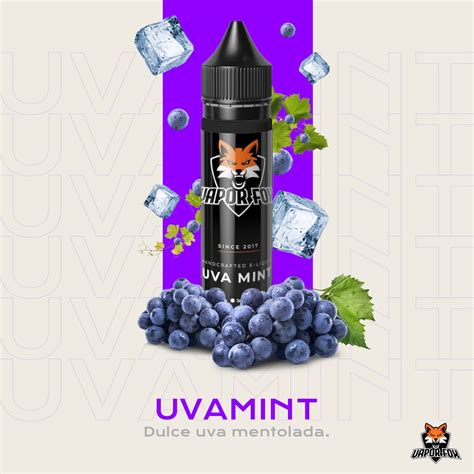 Liquidos Ml Vapor Fox Vapeador E Liquid Frutales Uvamint