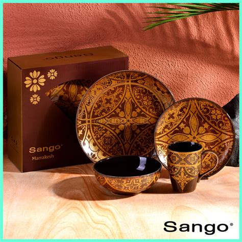 Promo Sango Set Peralatan Makan Marrakesh Cinnamon Isi Kota