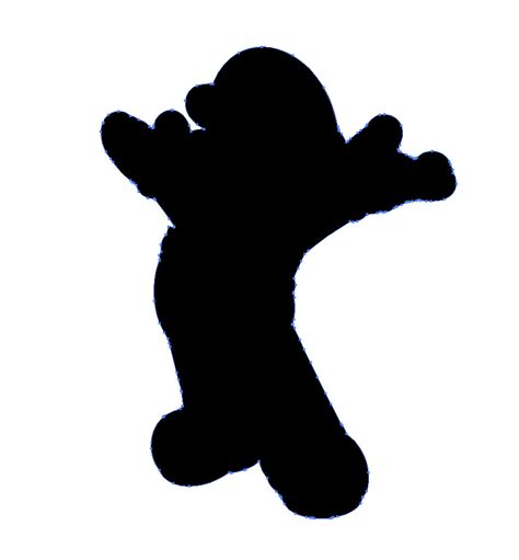 Mario Silhouette at GetDrawings | Free download