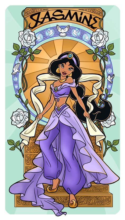 Jasmine Art Nouveau By Paola Tosca On DeviantArt Walt Disney Disney