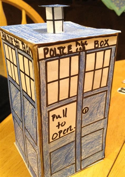 Mini Cardboard Tardis By Bigeyedbarefootloony On Deviantart