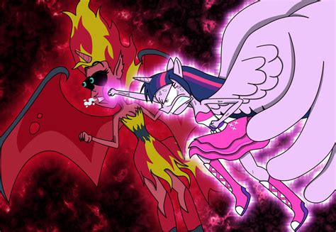 Super Twilight Sparkle versus Demon Sunset Shimmer by LightDegel on ...