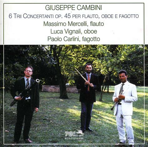 Giuseppe Maria Cambini Trios Op Nr F R Fl Te Oboe Fagott Cd Jpc