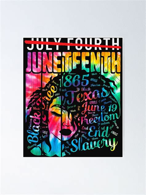 Juneteenth Freedom Day African American June 19th 1965 Poster For