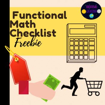 Functional Math Skill Checklist PDF Editable By UNlVERSAL CREATIONS