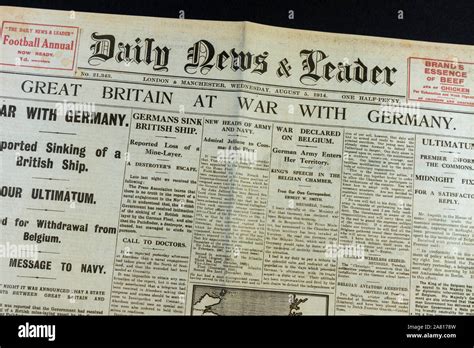 Front page german war newspaper hi-res stock photography and images - Alamy