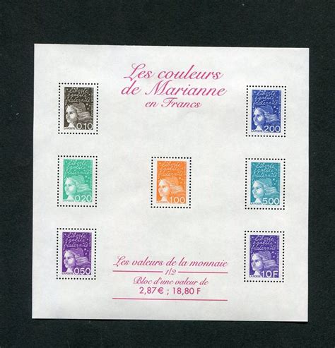 Timbre Les Couleurs De Marianne En Francs Kaufen Auf Ricardo