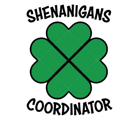 Shenanigans Coordinator SVG PDF PNG St Patricks Day SVG