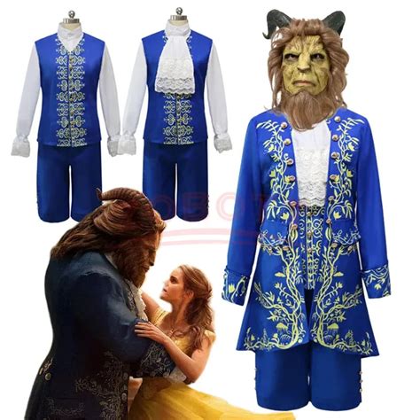 costume principe bella  la bestia costume principe azzurro de la bella