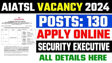 Aiatsl Vacancy Walk In Interview For Security Executive Post