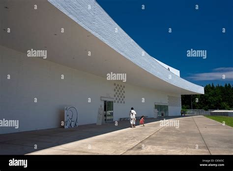 Photo shows the front of the Aomori Museum of Art in Aomori City, Aomori Prefecture, Japan Stock ...