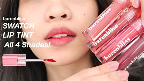 Barenbliss Lip Tint Review Swatches All Shades Ratu Adellya Youtube