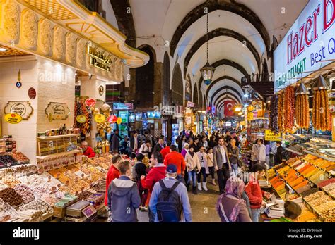 The Spice Bazaar Misir Carsisi Or Egyptian Bazaar Eminonu Stock