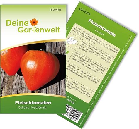 Fleischtomaten Oxheart Ochsenherz Samen Solanum Lycopersicum