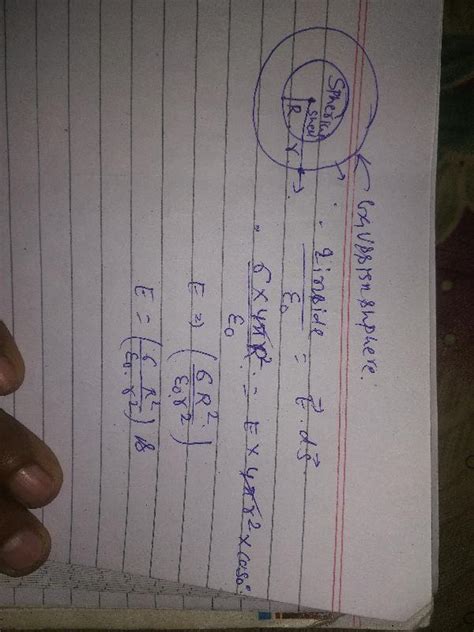 Moment Of The System Using Gauss S Law Derive An Expression