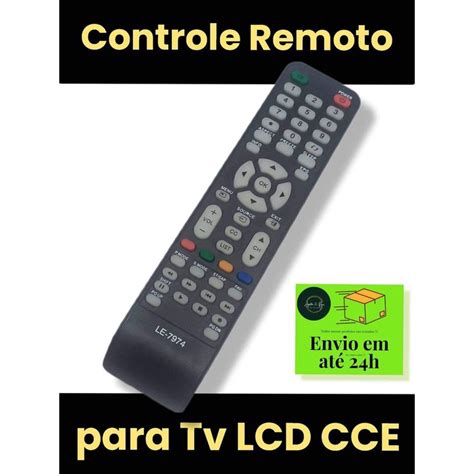 Controle Remoto Para Tv CCE LED LCD Shopee Brasil