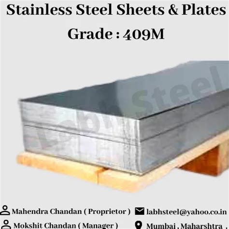 JINDAL 409m Stainless Steel Sheet For Industrial Thickness 1 2 Mm