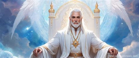 God on the White Throne | Stable Diffusion Online