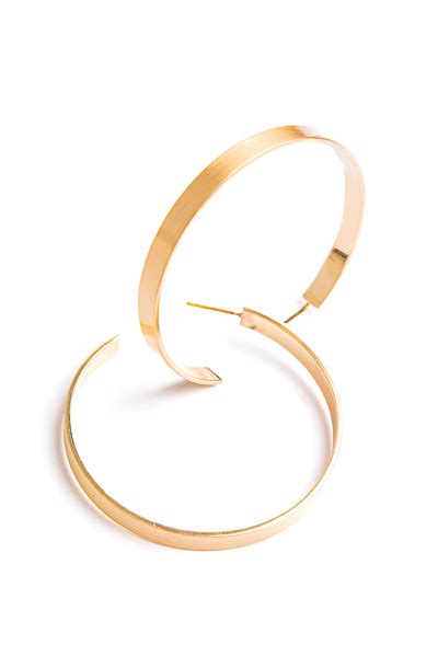 Mm Flat Open Hoops Gold New Arrivals The Blue Door Boutique